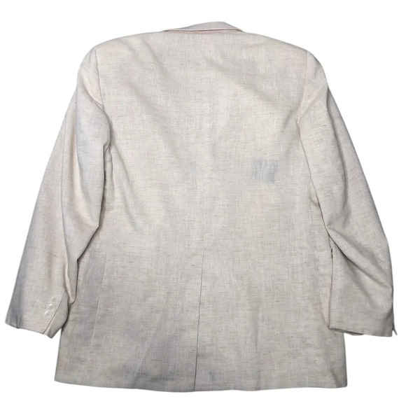 George Barry Men’s Vintage Single Breasted Linen Blazer - Picture 6 of 11